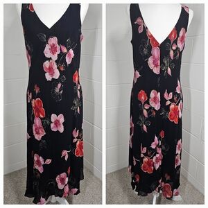 Y2K Jones New York Dress Size 14 Bias Cut Whimsigoth Flowy Fairy Goth Feminine